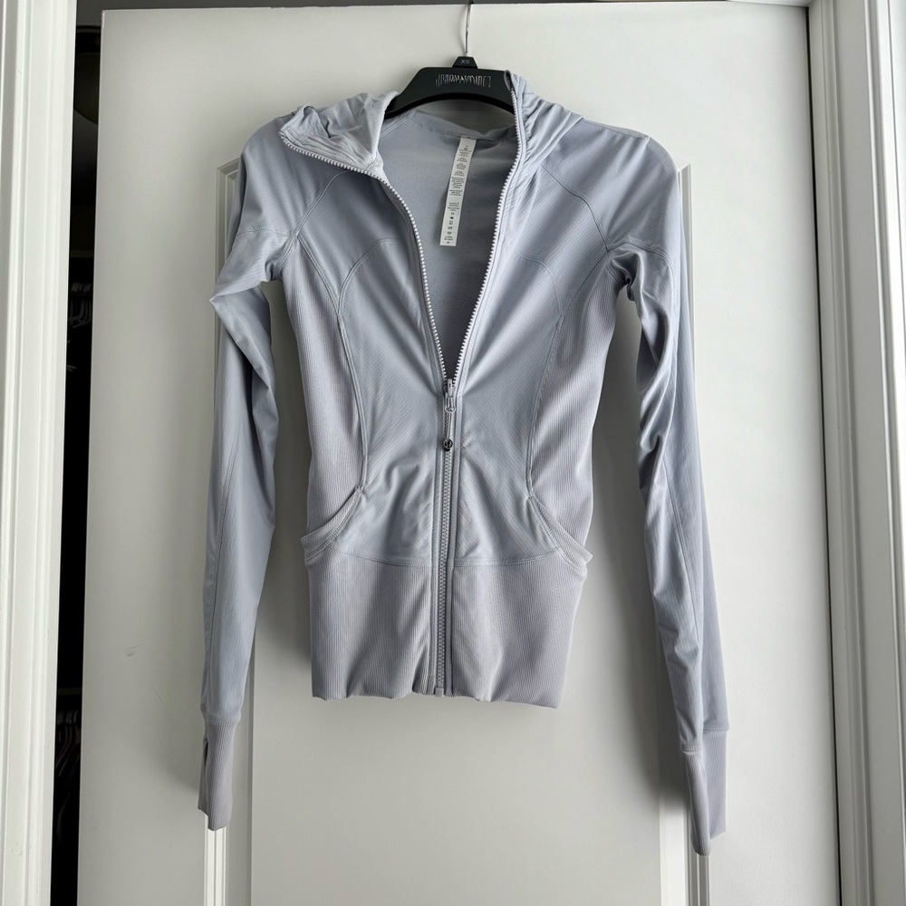 Like New | Lululemon In Flux Full Jacket | Reversible Gray Silver Fox | Size 2